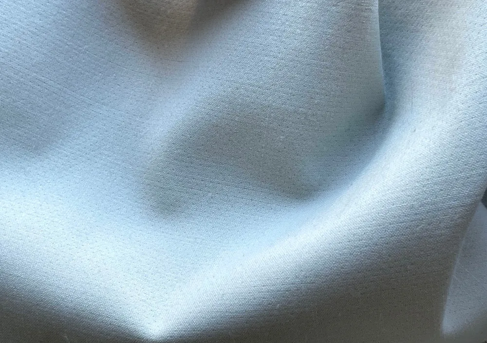 Whispy Baby Blue Stretch Wool Coating (Made in Italy)