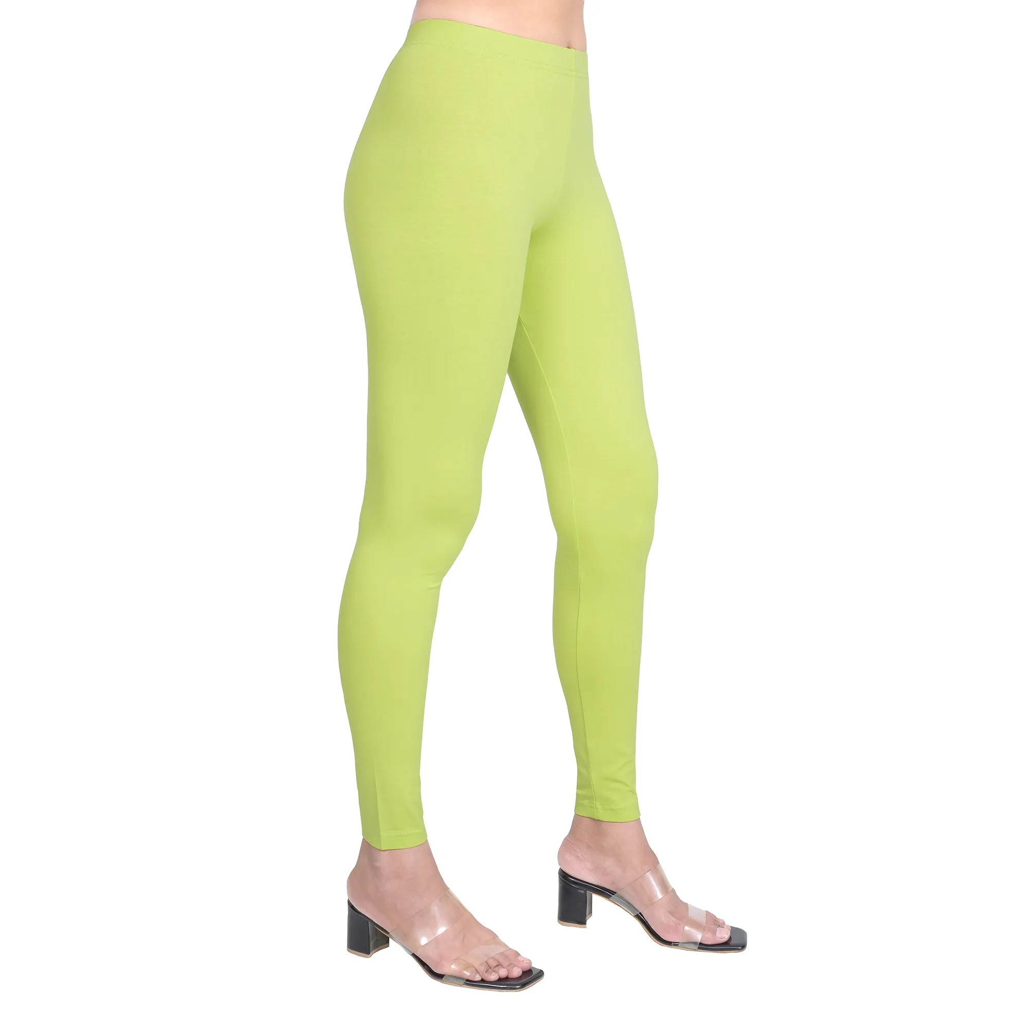 Women Acid Green Leggings