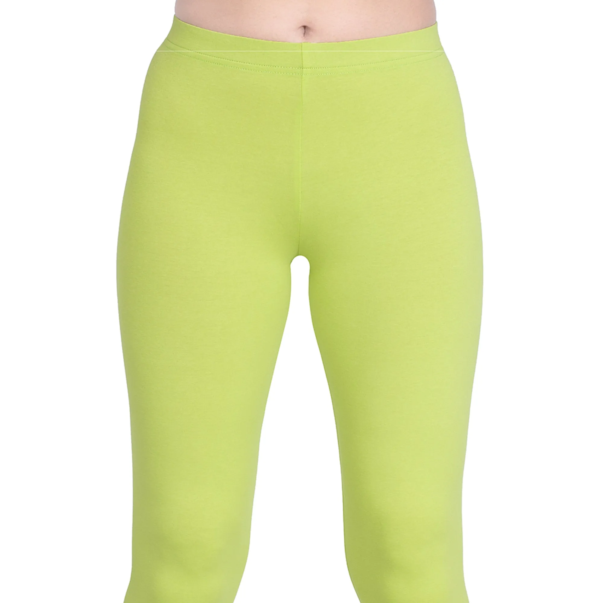 Women Acid Green Leggings