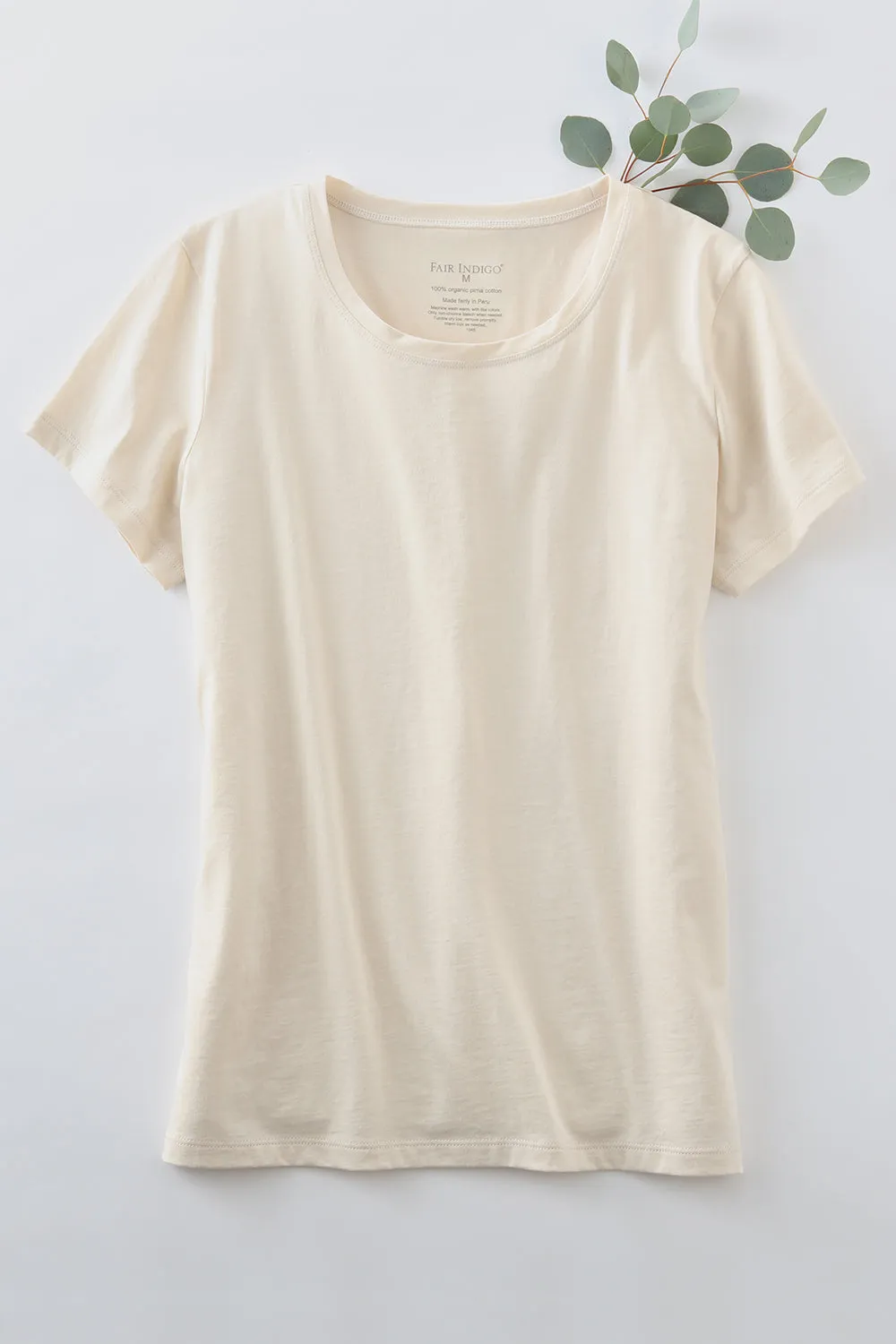 Women's 100% Organic Cotton Relaxed Crew Neck T-shirt