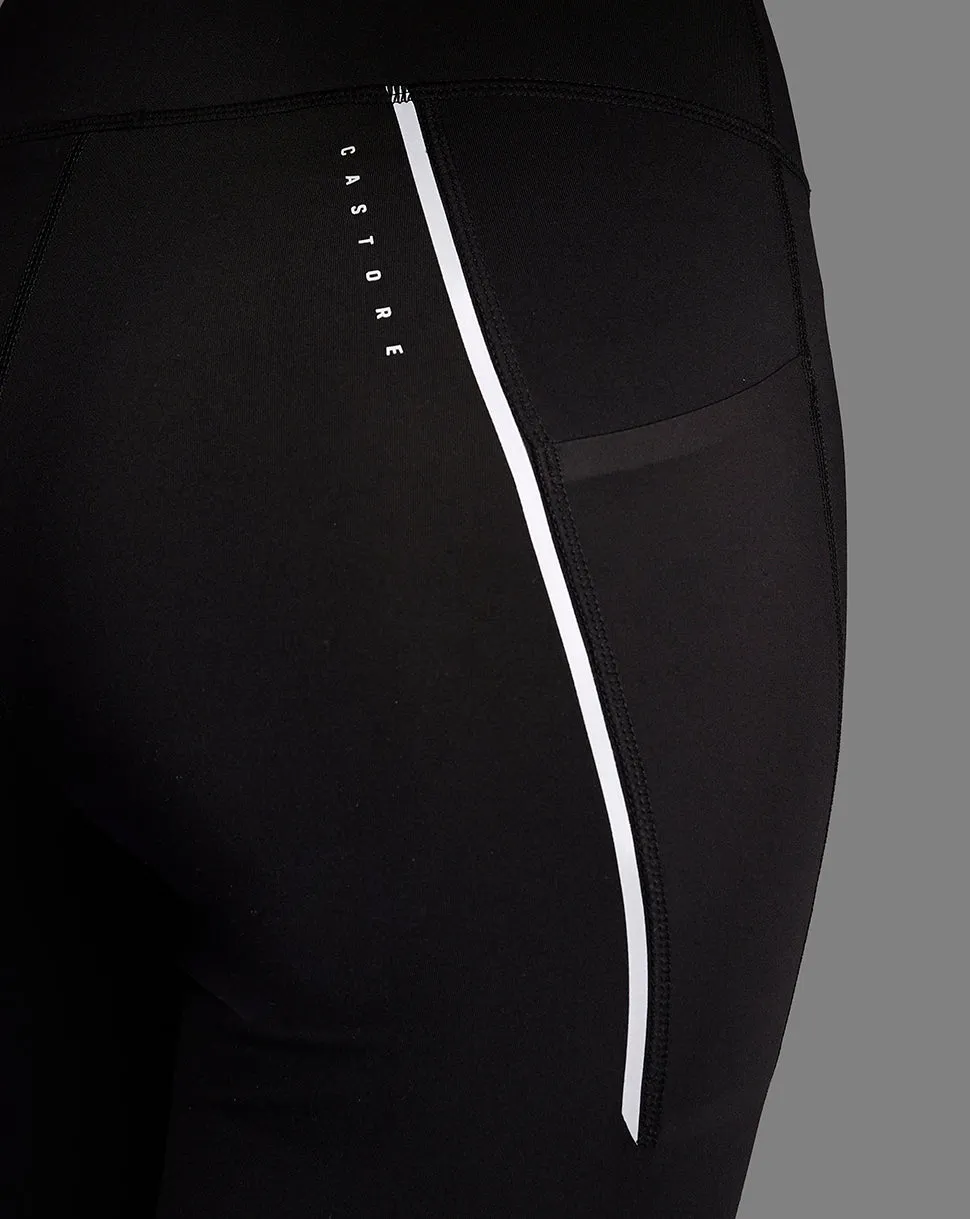 Women’s Light Breathable Reflective Training Leggings - Black